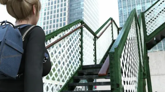 早朝の駅で常軌を逸したスカートの短さの女子学生を見かけた。そのまま無防備に階段を上り始めたので下からスカートの中を覗いて盗撮してみた。(003:黒いTバック編)(Libido-Labo) - FANZA同人