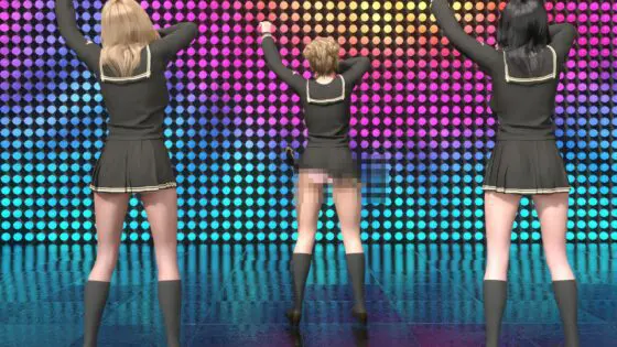 郊外のショッピングモールでどこぞのダンスサークルが出張ダンスの催し物をやっていた。屋外のステージで強風の日だったのでセンターの女の子がやたらと風にスカートを煽られてパンチラしまくっていた件（フロント＋お尻＆スローモーション編パンティバリエーション＃04）(Libido-Labo) - FANZA同人
