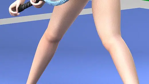 テニスの練習中に集中して構えている激ミニちゃんの顔やらナマ脚やらユサユサ揺れまくる巨乳の透けるド派手なブラジャーの様子などを舐め回すように盗撮したエロ動画「キャミソールでおっぱいぷるんぷるん」編)(Libido-Labo) - FANZA同人