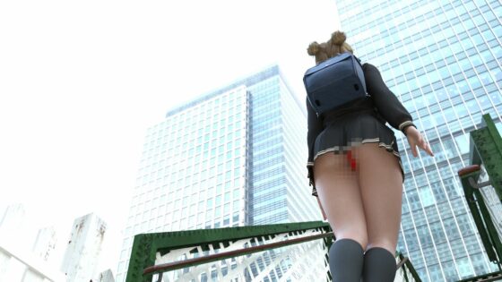 早朝の駅で常軌を逸したスカートの短さの女子学生を見かけた。そのまま無防備に階段を上り始めたので下からスカートの中を覗いて盗撮してみた。（002:赤いTバック編）(Libido-Labo) - FANZA同人