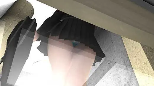 グリーン社に乗っていたらホームの端ギリギリの所に立っている超ミニスカートの女子学生ちゃんがいたために車両1階の座席からスカートの中の可愛いパンティをガッツリ見せて頂けちゃった件(緑サテン地花柄パンティ編)(Libido-Labo) - FANZA同人