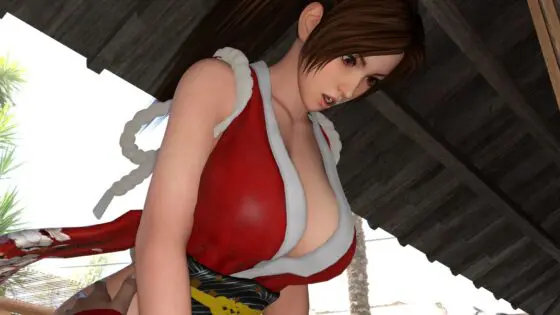 【●100▲100】ある格闘技のコスプレ女優がどこかの日本庭園でグラビア撮影。興奮したカメラマンの青年と屋外性交してしまう彼女(04:騎乗位)(Libido-Labo) - FANZA同人