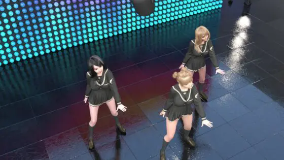 郊外のショッピングモールでどこぞのダンスサークルが出張ダンスの催し物をやっていた。屋外のステージで強風の日だったのでセンターの女の子がやたらと風にスカートを煽られてパンチラしまくっていた件（フロント＋お尻＆スローモーション編パンティバリエーション＃04）(Libido-Labo) - FANZA同人