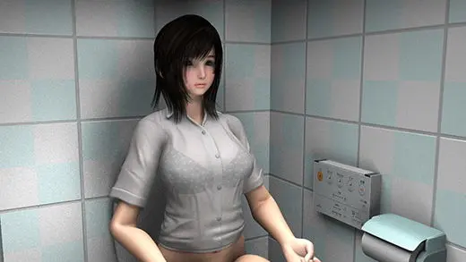 携帯トイレのレビューのお仕事が良かったからということで、更にお仕事が!なんと今回は、最新鋭の『浣腸機能付き便座』の体験というお仕事!ズブッと棒を差し込まれて、肛門をバイブレーションで弄ばれ、ぶっといウンチを放り出してしまう彼女。(Libido-Labo) - FANZA同人