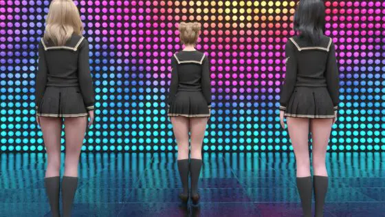 郊外のショッピングモールでどこぞのダンスサークルが出張ダンスの催し物をやっていた。屋外のステージで強風の日だったのでセンターの女の子がやたらと風にスカートを煽られてパンチラしまくっていた件（フロント＋お尻＆スローモーション編パンティバリエーション＃04）(Libido-Labo) - FANZA同人