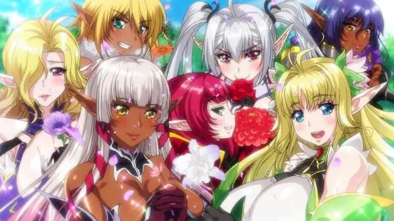OVAようこそ!スケベエルフの森へ #3 エルフとダークエルフの全面対決! 救世主様と『らぶらぶ子作り対決』◆
