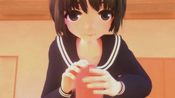 セーラー服H Animation.01よつんばい 前編 + Blender file [せっかちヤモリ] | DLsite 同人 - R18