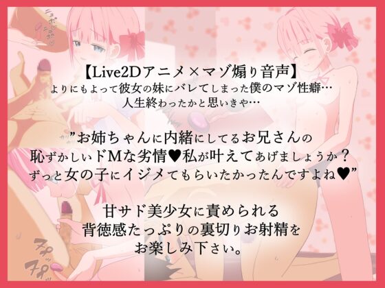 【Live2D動画】彼女の妹にマゾバレ---乳首も前立腺も責められる裏切りマゾ射精--- [惑星フルーツ] | DLsite 同人 - R18