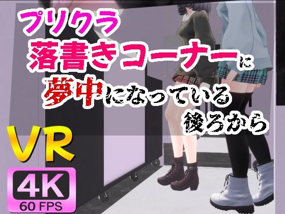 【4KVR】プリクラ落書きコーナーに夢中になっている後ろから(STR-Ex)|FANZA同人