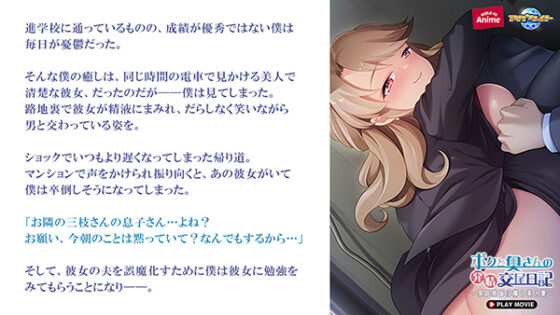 ボクと奥さんの発情交尾日記~家庭教師は隣の美人妻~ PLAY MOVIE