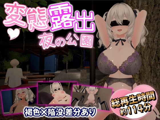 【全編3DCG】夜の公園で爆乳少女が絶頂オナニー [みいあろしゅつ] | DLsite 同人 - R18