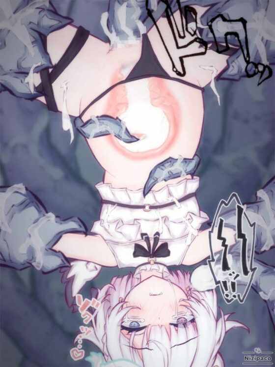 【2Dアニメ】逆さ吊り触手、メスの子袋へ強●射精、無防備な卵子への蹂躙(Nizipaco) - FANZA同人