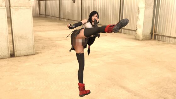 どこかで見たようなRPGの格闘女性コスプレ格闘ハイキックパンチラ [Ozone_Layer] | DLsite 同人 - R18