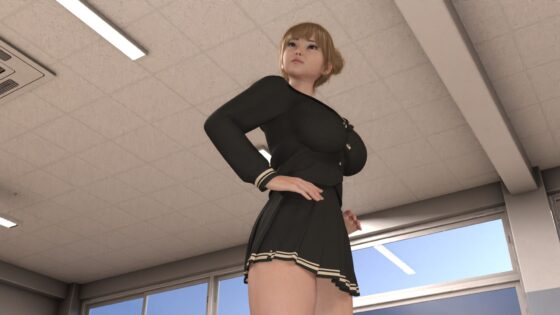 【▲100】生徒会長の一ノ瀬廻里は学校の物理の先生が大好き。放課後の教室で先生の大好きな「スカート内真下・直覗きプレイ」に応じる(Libido-Labo) - FANZA同人