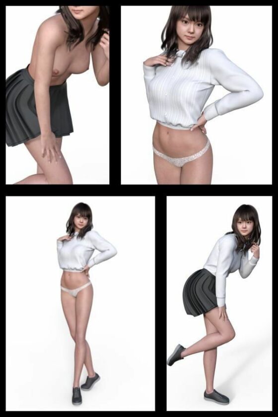 【All¥】『理想の彼女を3DCGで作ります』から生まれたバーチャルアイドル「大貫蓮」机でガン突き正常位SEX+射精動画(Libido-Labo) - FANZA同人