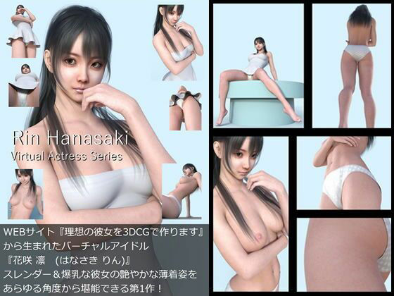 【All¥】『理想の彼女を3DCGで作ります』から生まれたバーチャルアイドル「花咲凛」ガン突き片足上げ後側位SEX+射精動画(Libido-Labo) - FANZA同人