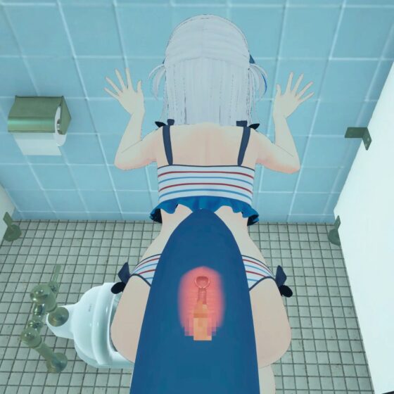 【VR対応】サメちゃんと学校のトイレでえっち【日本語/English】 [あーるあーるあーる] | DLsite 同人 - R18