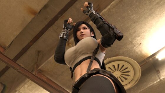 どこかで見たようなRPGの格闘女性コスプレ格闘ハイキックパンチラ [Ozone_Layer] | DLsite 同人 - R18