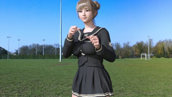 一ノ瀬廻里がパーソナリティを務める番組『廻里の空手講座』第001回「パンチとハイキック回し蹴り」で思い切りマ○チラ(Libido-Labo) - FANZA同人
