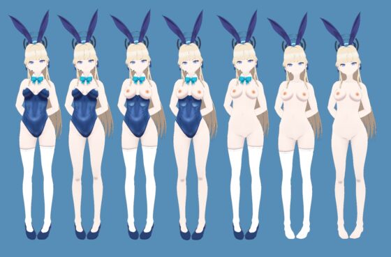 【VRM 同人作品】バニーガール トキ(ブルアカ) [Type X] | DLsite 同人 - R18