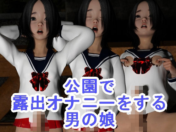 公園で露出オナニーをする男の娘(ハードコア001) - FANZA同人