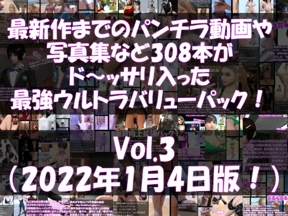 最新作までのパンチラ動画や写真集など308本がドッサリ入った最強ウルトラバリューパック！Vol.3（2021年11月18日版！）(Libido-Labo) - FANZA同人
