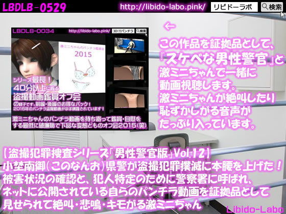 ◎【盗撮犯罪捜査シリーズ男性警官版Vol.12】小埜南御（このなんお）県警が盗撮犯罪撲滅に本腰を上げた！被害状況の確認と、犯人特定のために警察署に呼ばれ、ネットに公開されている自らのパンチラ動画を証拠品として見せられて絶叫・悲鳴・キモがる激ミニちゃん(Libido-Labo) - FANZA同人