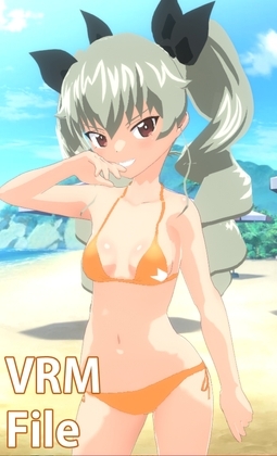 【VRM 同人作品】ガルパン アンチョビ (水着) [Type X] | DLsite 同人 - R18