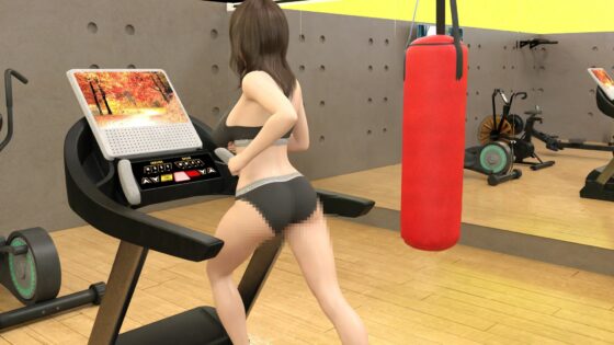 社長以外全ての従業員が女性という不思議な会社『マーチン・カスタマリー（Martin＆Customary；）』女部長の東間加代子は毎日のジム通いを欠かさないが、ウェアがスケベな上にナイスバディ過ぎて周りのオトコは全員フル勃起（ランニング尻肉揺れ編）(Libido-Labo) - FANZA同人