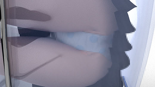 悪辣な芸能界の実態！アイドルを目指す女の子の立場の弱さを利用し、面接と称してセクハラ三昧。さらには透けた座席をわざと用意してその真下からスカート内を盗撮しているという悪質さ。（白の水玉柄パンティ編）(Libido-Labo) - FANZA同人