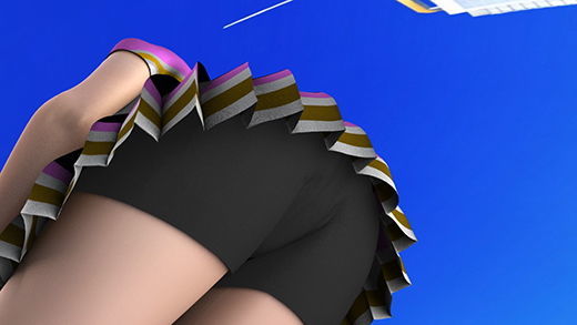 ユニフォームを着てポンポンを持ちチアリーディングの練習中の激ミニちゃんをミラーレス一丸レフなのかかなりズームの効くカメラで盗撮した輩がいた模様。ユサユサ揺れるたわわなオッパイとかを堪能できるエロ動画。（残念スパッツ編）(Libido-Labo) - FANZA同人