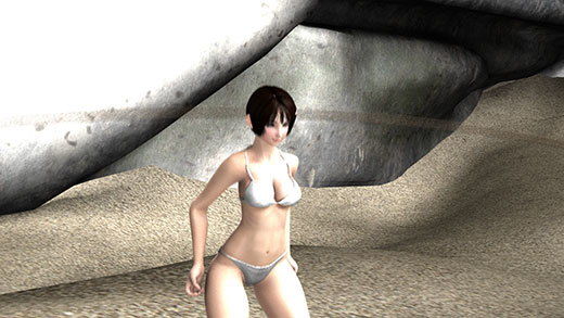 いよいよ激ミニちゃんがグラドルデビュー！？南の島での白ビキニでの水着動画撮影の様子が、どういうわけか情報漏洩した模様。ビキニで縄跳びをさせらておっぱいがそれはもうブルンブルンに跳ね回るというエロ動画。(Libido-Labo) - FANZA同人