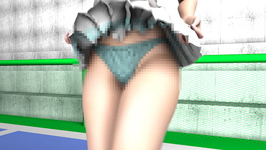 文武両道才色兼備の生徒会長激ミニちゃんは、チアリーディング部と硬式テニス部を掛け持ちするアクティブな女子校生。テニス部の休憩時間の合間にチアリーダーのハイキックの練習をしている彼女を盗撮した。（水色ストライプパンティ編）(Libido-Labo) - FANZA同人