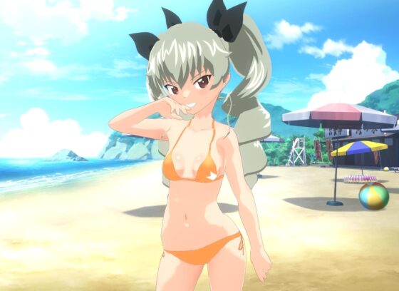 【VRM 同人作品】ガルパン アンチョビ (水着) [Type X] | DLsite 同人 - R18