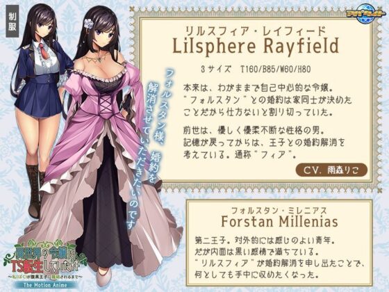 異世界の令嬢にTS転生していた件〜私が腹黒王子に籠絡されるまで〜 The Motion Anime(アパタイト) - FANZA同人