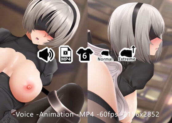 2B - 同人動画 （ぎんハハ）(ぎんハハ) - FANZA同人