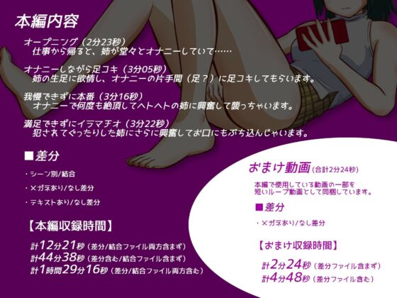 今日もオナニストな姉ちゃんのアシで抜いてもらう（本番もあるよ）(せーえーぶたい) - FANZA同人