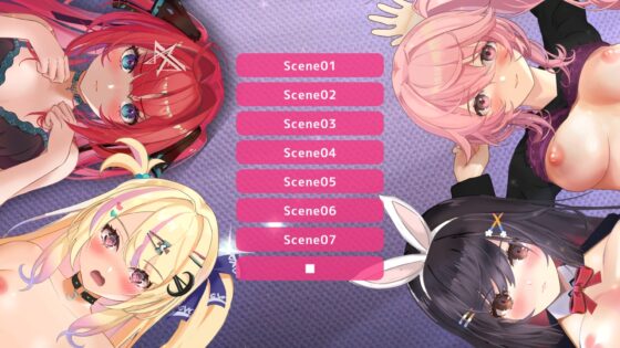 【360°動画】夢の8P空間…!? バニーガール&amp;全肯定お姉さん&amp;ツンデレ&amp;チャラ子 [ハーフトーンドット] | DLsite 同人 - R18