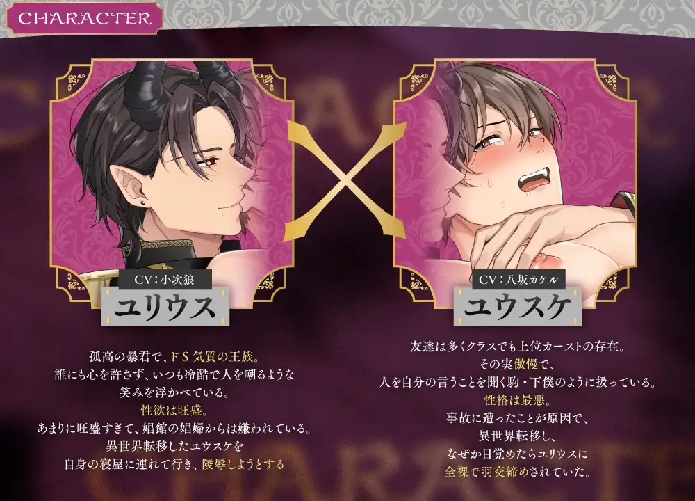 異世界転移したら冷血王にメス堕ちさせられた件について [ナイショのBoys♂シアター] | DLsite がるまに