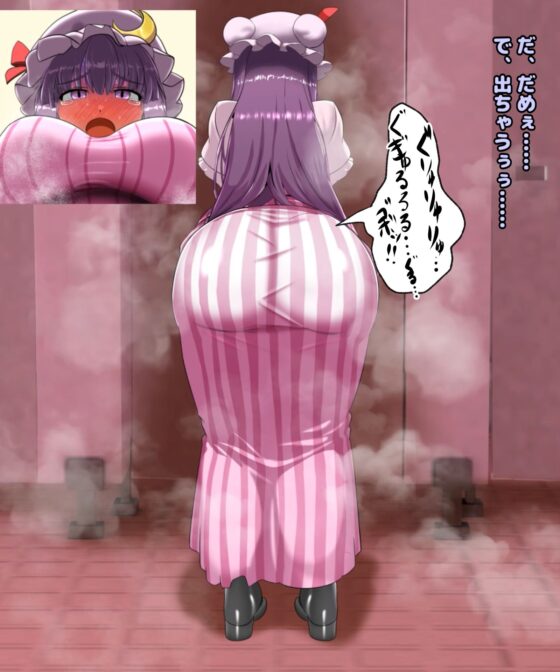 便意我慢＆着衣脱糞アニメーション（8） パチュリー・ノーレッジ(便意我慢研究会) - FANZA同人