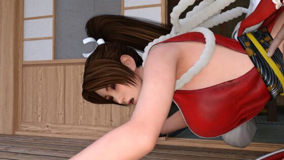 【●100▲100】ある格闘技のコスプレ女優がどこかの日本庭園でグラビア撮影。興奮したカメラマンの青年と屋外性交してしまう彼女（06:バック）(Libido-Labo) - FANZA同人