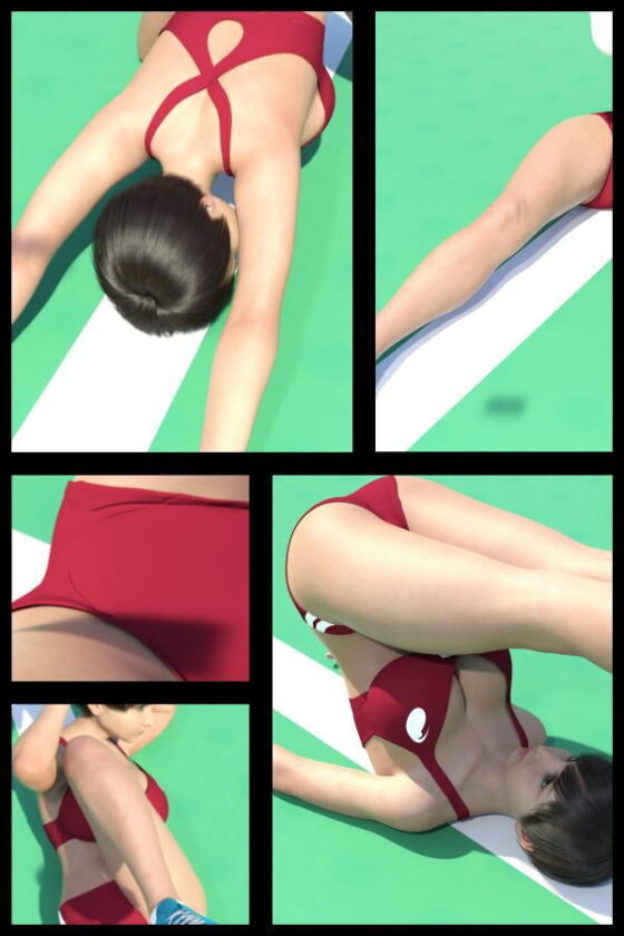 『理想の彼女を3DCGで作ります』から生まれたバーチャルアイドル「桜庭瑠華（さくらばるか）」の写真集:Luca-Cos012（ルカコス012）WEBサイト『理想の彼女を3DCGで作ります』から生まれたバーチャルアイドル『桜庭瑠華』陸上競技の露出限界MAXなフェティッシュ衣装に身を包んだ健康的な彼女の魅力を舐め回すように堪能編その2(Libido-Labo) - FANZA同人