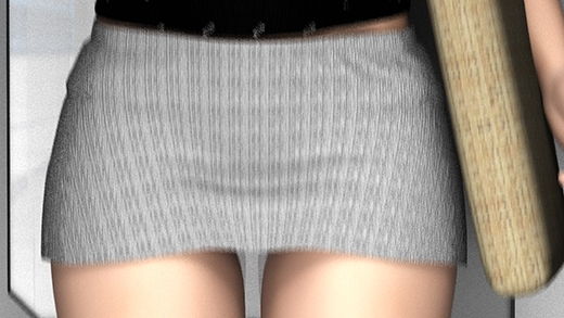 電車の中で見かけた膝上30cm以上なのではないかと思しき超絶短いタイトミニスカートの女の子。座席に座ると案の定パンツが丸見え状態だったのでスマホの動画モードでパンチラ盗撮した。（黒い文字入りパンティ）(Libido-Labo) - FANZA同人