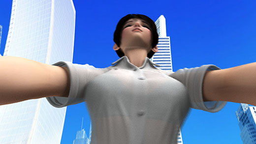 最寄り駅まで自転車で通学している激ミニちゃん。彼女の自転車のサドル部分に小型の隠しカメラを仕込み、立ちこぎをしている際のお尻をドアップで盗撮することに成功。さらにおっぱいも撮影。（PV:水色ストライプのパンティ編）(Libido-Labo) - FANZA同人