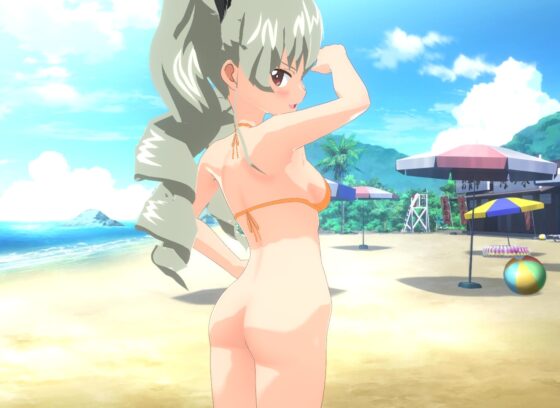 【VRM 同人作品】ガルパン アンチョビ (水着) [Type X] | DLsite 同人 - R18
