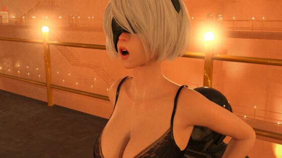 【△100●100】どこぞの地球防衛アンドロイド。敵を排除するために廃工場に潜入したが、セクシーすぎるその義体のせいで現地の人類レジスタンス男性にヤられてしまう。（下着姿・座位バック編）(Libido-Labo) - FANZA同人