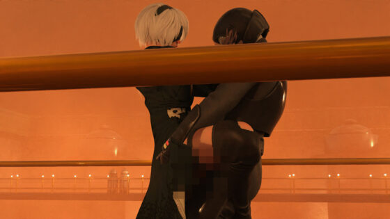 【△100●100】どこぞの地球防衛アンドロイド。敵を排除するために廃工場に潜入したが、セクシーすぎるその義体のせいで現地の人類レジスタンス男性にヤられてしまう。（駅弁ファック編）(Libido-Labo) - FANZA同人