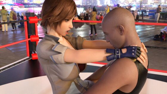 【▲100●100】どこぞのボーイッシュな格闘家。アングラのレ○プデスマッチで荒稼ぎ＆名前を売るつもりが・・強豪の対戦相手にヤられてしまう。（駅弁ファック編）(Libido-Labo) - FANZA同人