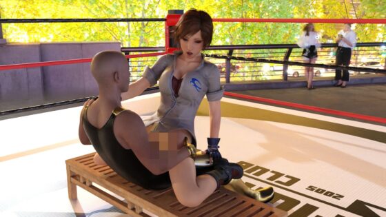 【▲100●100】どこぞのボーイッシュな格闘家。アングラのレ○プデスマッチで荒稼ぎ＆名前を売るつもりが・・強豪の対戦相手にヤられてしまう。（座位編）(Libido-Labo) - FANZA同人