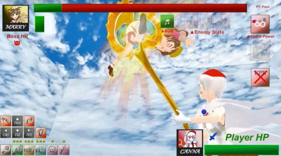 ショット打撃投げ股間攻撃Cパート受けモーション(マリー) Cuntbusting Normal-ATK movie-C in Buster Fantasia(バスターファンタジア キャプチャ) [NoHitZakoSakana] | DLsite 同人 - R18